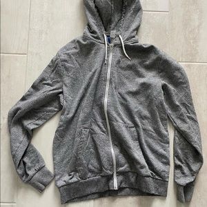 H&M Men’s Gray Zip-Up Hoodie (size L)